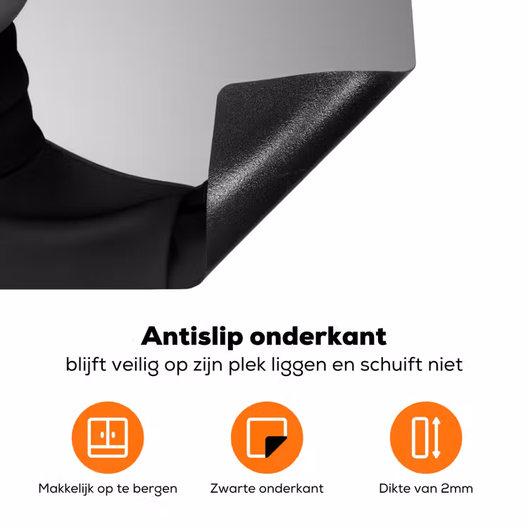 Vrouw - Lolly - Zwart Inductie beschermer vinyl 3mm klein -zzzzzzz-td-onderkant