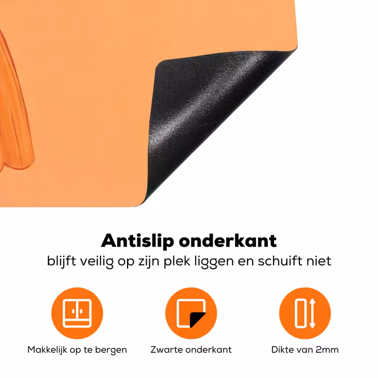 Vrouw - Profiel - Mensen - Modern - Oranje Inductie beschermer vinyl 3mm klein -zzzzzzz-td-onderkant