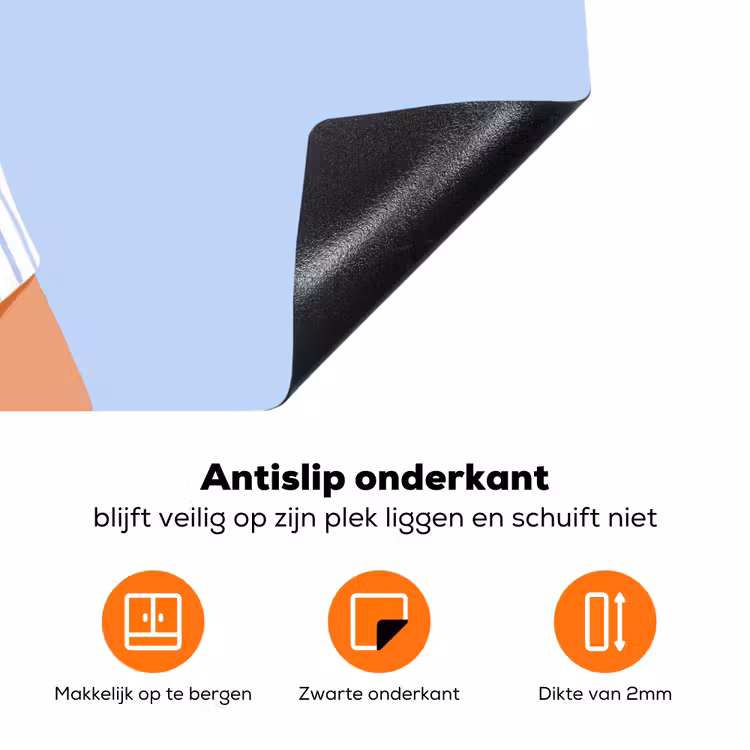 Vrouw - Profiel - Rust - Modern - Illustratie Inductie beschermer vinyl 3mm klein -zzzzzzz-td-onderkant