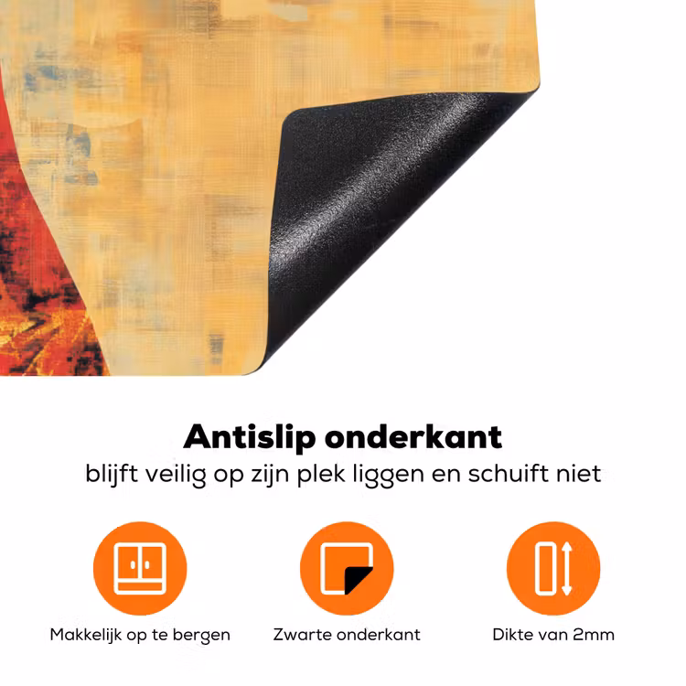 Vrouw - Silhouet - Patronen - Sierlijk Inductie beschermer vinyl 3mm klein -zzzzzzz-td-onderkant