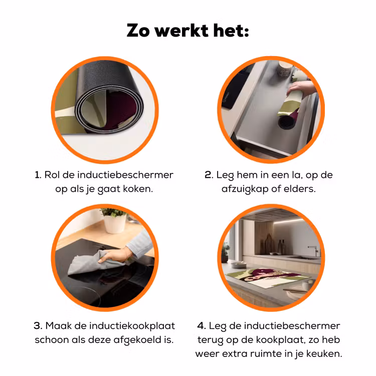 Vrouw - Wijn - Portret - Mode - Modern Inductie beschermer vinyl 3mm klein -zzzzzzz-td-werking