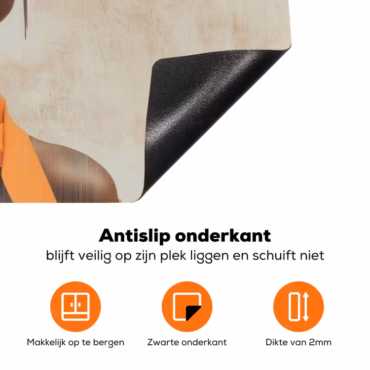 Vrouw - Zonnebril - Vlinder - Bloemen Inductie beschermer vinyl 3mm klein -zzzzzzz-td-onderkant