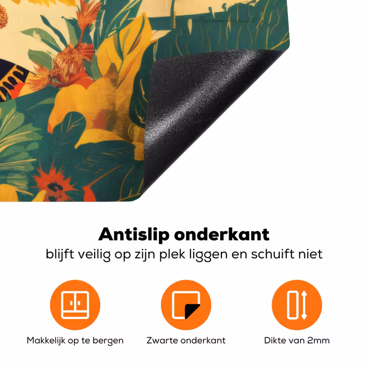 Vrouwelijk - Bloemen - Sieraden Inductie beschermer vinyl 3mm klein -zzzzzzz-td-onderkant