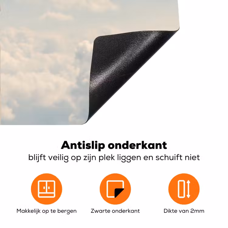 Inductiebeschermer - Vrouwen - Duikhouding - Wolken - Vrouwen - Duikhouding - Wolken Inductie beschermer vinyl 3mm klein