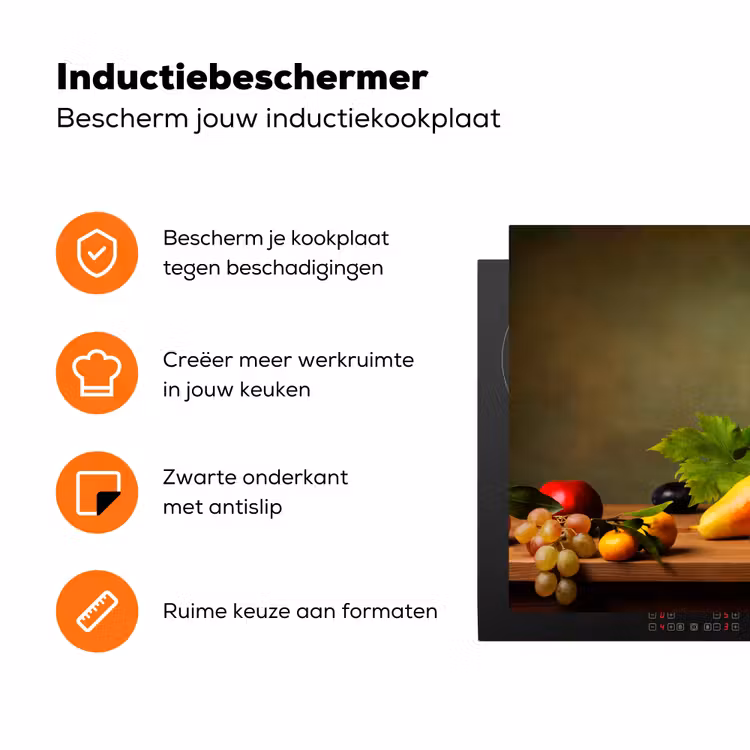 Vruchten van de Nazomer Inductie beschermer vinyl 3mm klein -zzzzzzz-td-ups