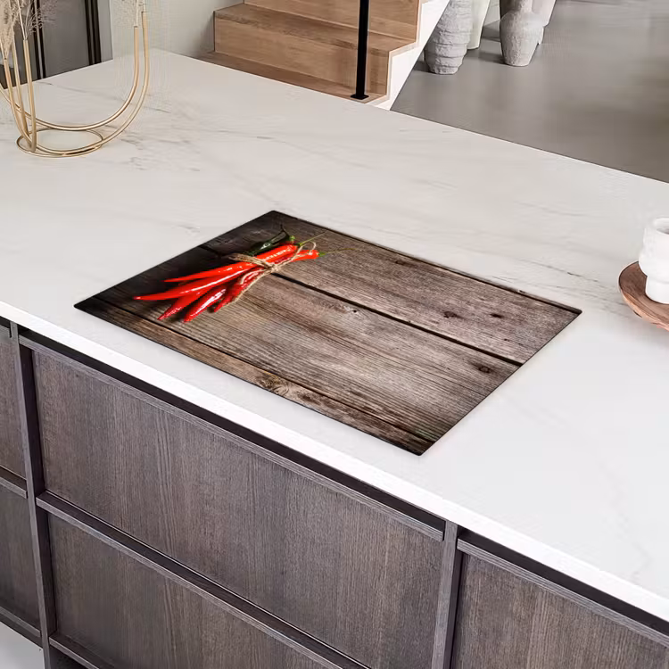 Vurige Chili Knopen Inductie beschermer vinyl 3mm klein -sfeer8