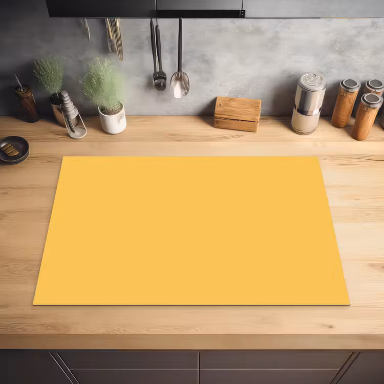 Warm - Sand - Terracotta Inductie beschermer vinyl 3mm klein 276 -sfeer5