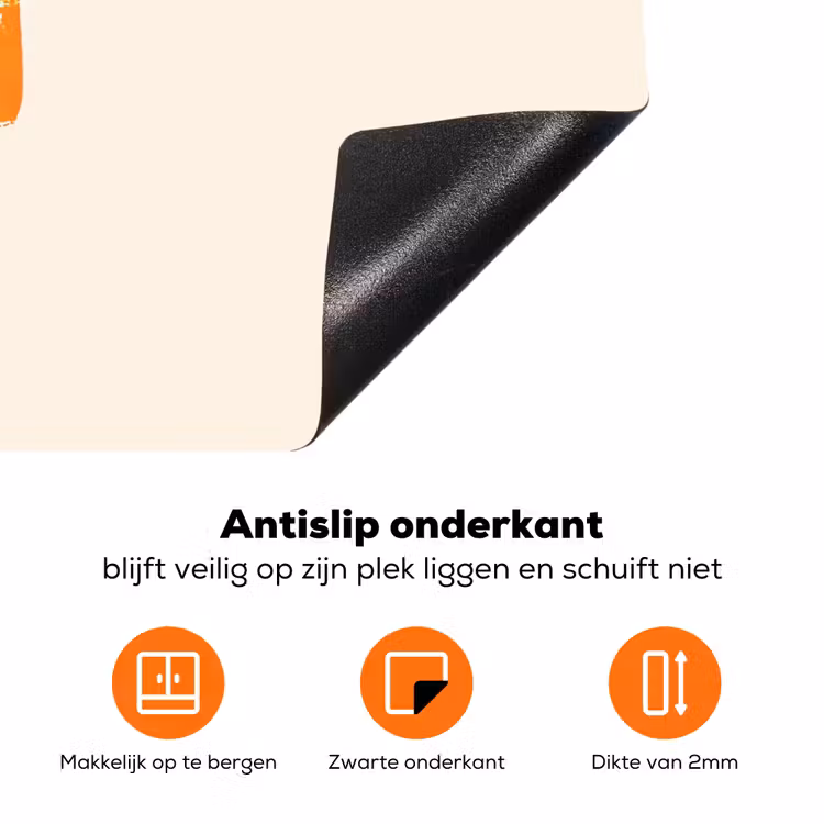 Waterijsje - Retro - Stokje - Roze Inductie beschermer vinyl 3mm klein -zzzzzzz-td-onderkant