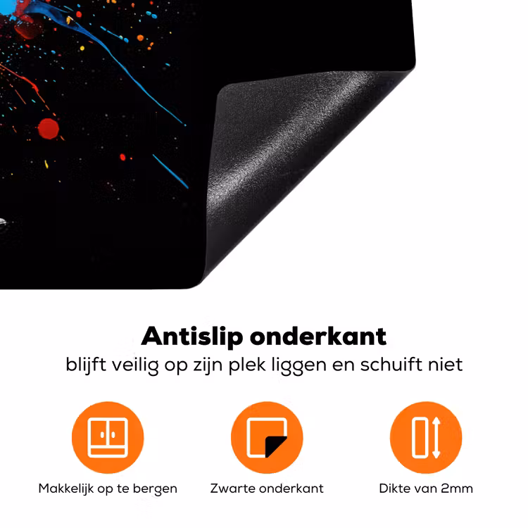Wijn - Glas - Graffiti - Borrel - Rood - Verf Inductie beschermer vinyl 3mm klein -zzzzzzz-td-onderkant