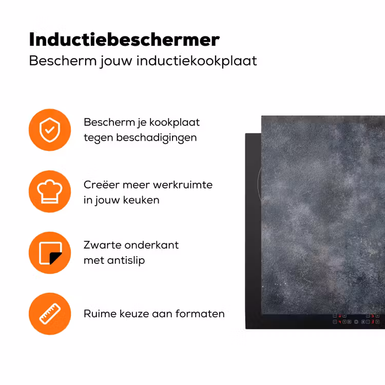 Winter - Hulst - Kerst - Beton Inductie beschermer vinyl 3mm klein -zzzzzzz-td-ups