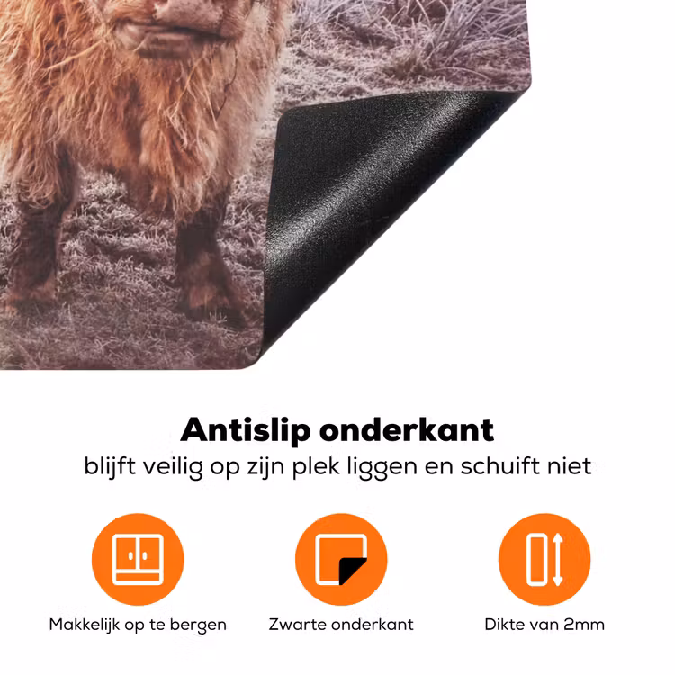 Winterse Glorie Inductie beschermer vinyl 3mm klein -zzzzzzz-td-onderkant