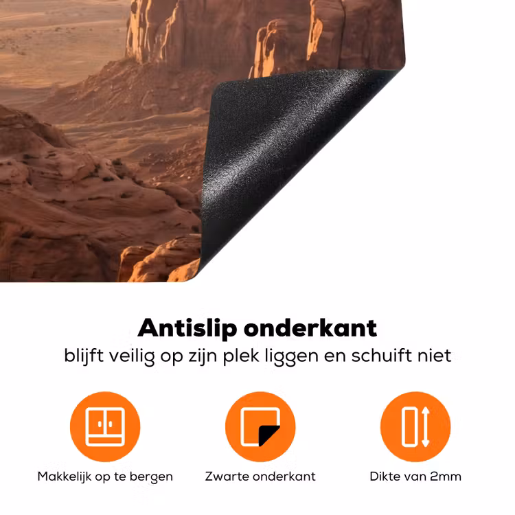 Woestijn - Landschap - Natuur Inductie beschermer vinyl 3mm klein -zzzzzzz-td-onderkant