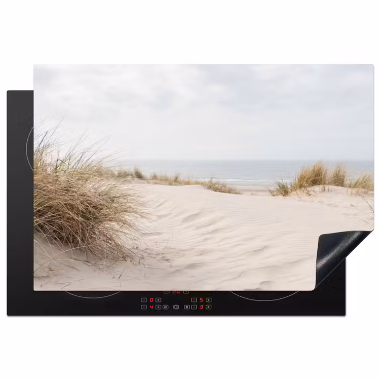 Wolken - Duinlandschap - Zand Inductie beschermer vinyl 3mm klein -3d