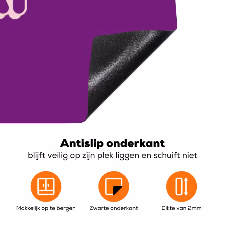 You're doing great - Paars - Bubble letters Inductie beschermer vinyl 3mm klein -zzzzzzz-td-onderkant