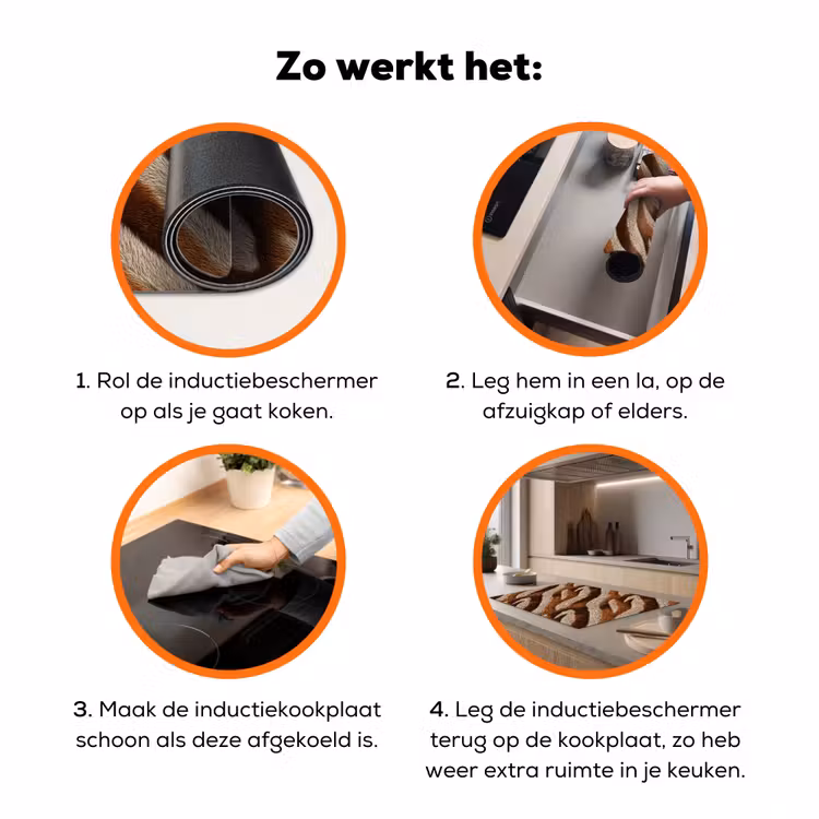 Zebra - Patroon - Bruin Inductie beschermer vinyl 3mm klein 276 -zzzzzzz-td-werking