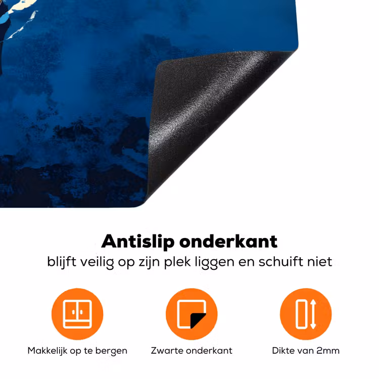 Zeilboot - Water - Abstract - Schaduw Inductie beschermer vinyl 3mm klein -zzzzzzz-td-onderkant