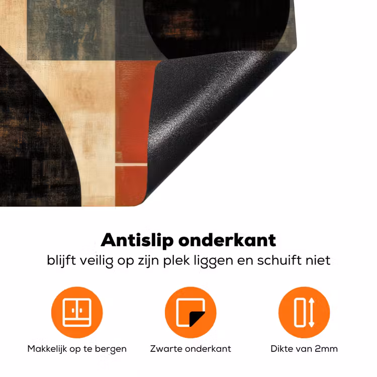 Zijaanzicht - Vrouw - Vormen Inductie beschermer vinyl 3mm klein -zzzzzzz-td-onderkant
