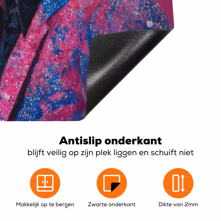 Zingende man - Glitterjas - Microfoon Inductie beschermer vinyl 3mm klein -zzzzzzz-td-onderkant