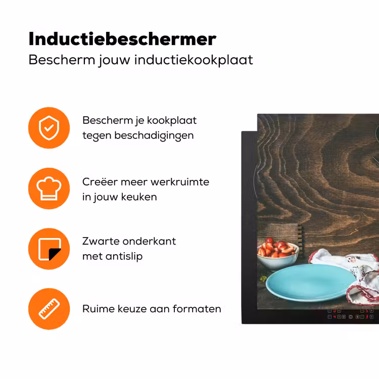Zomerse Zoetheid in de Keuken Inductie beschermer vinyl 3mm klein -zzzzzzz-td-ups