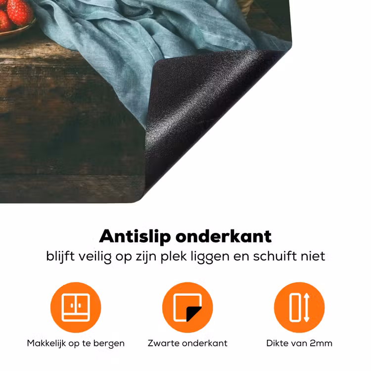Zomerse Zoetheid in de Keuken Inductie beschermer vinyl 3mm klein -zzzzzzz-td-onderkant