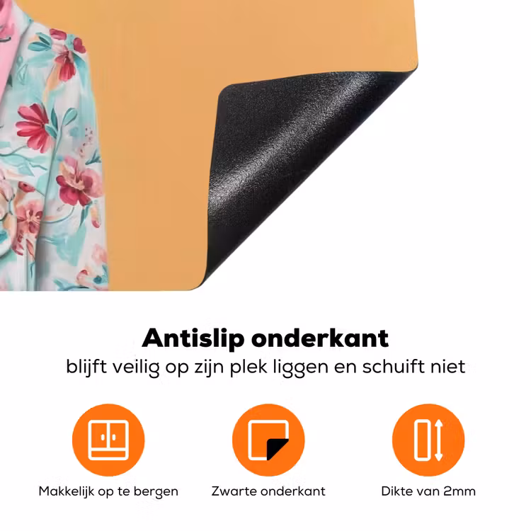 Zonnebril - Kat - Sjaal - Bloemen Inductie beschermer vinyl 3mm klein -zzzzzzz-td-onderkant