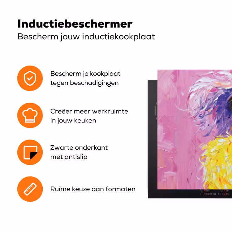 Zonnebril - Vrouw - Jas - Veren Inductie beschermer vinyl 3mm klein -zzzzzzz-td-ups