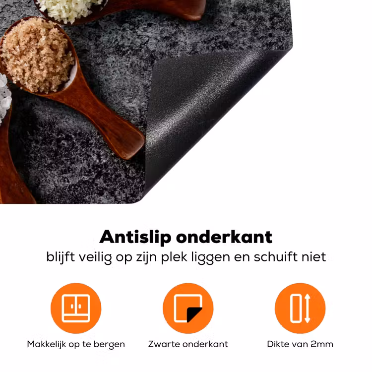 Zoutkristallen Sterrenstelsel Inductie beschermer vinyl 3mm klein -zzzzzzz-td-onderkant
