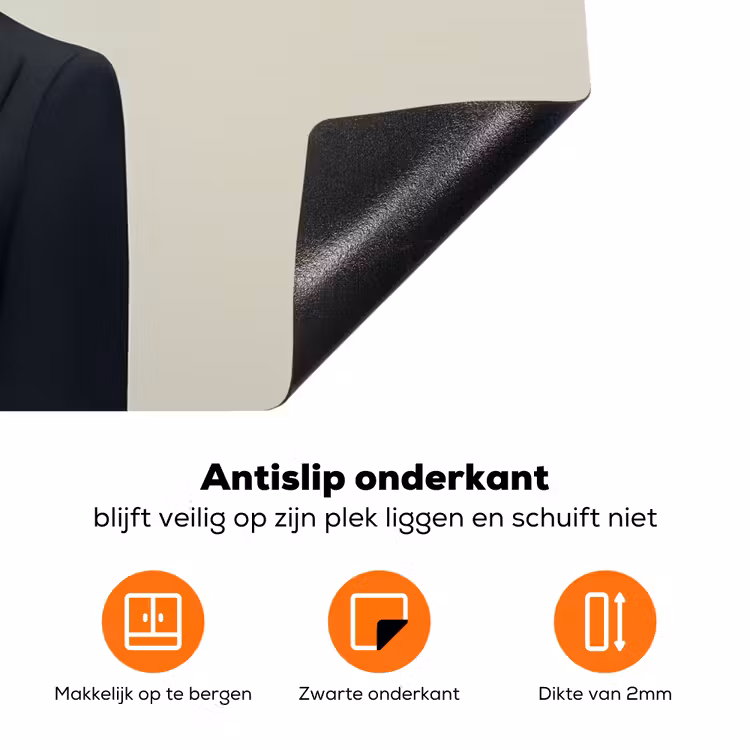 Zwart - Vrouw - Hoed Inductie beschermer vinyl 3mm klein -zzzzzzz-td-onderkant