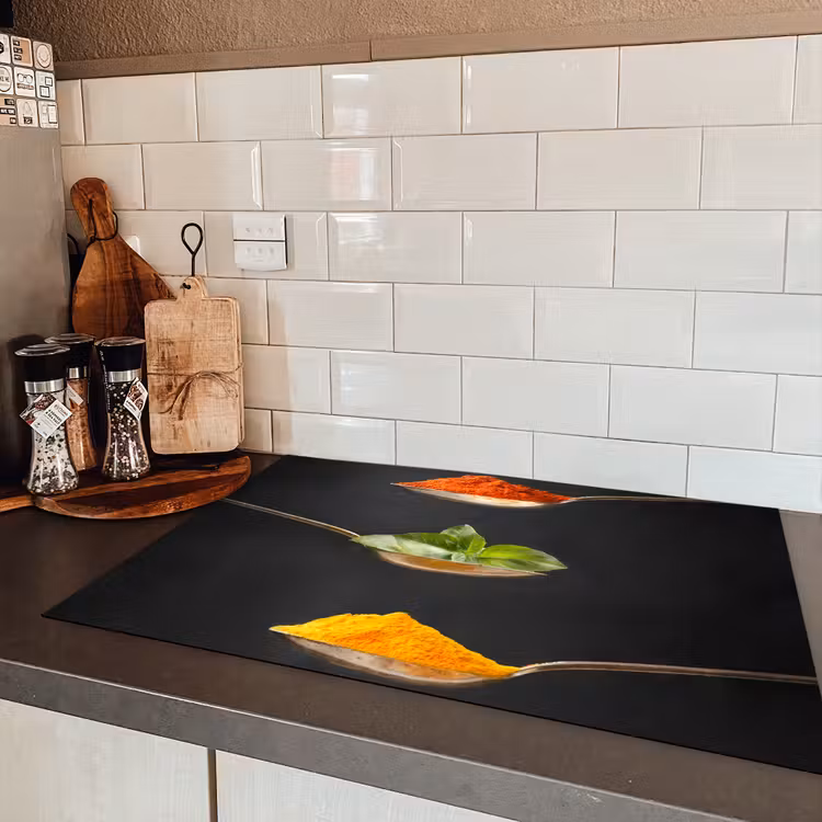 Zwevende Smaakaccenten Inductie beschermer vinyl 3mm klein -sfeer3