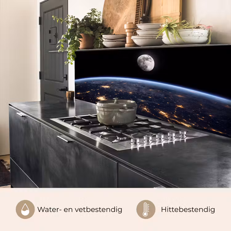 Keuken achterwand - Aarde - Nacht - Ruimte - Aarde - Nacht - Ruimte keuken achterwand 2 middel