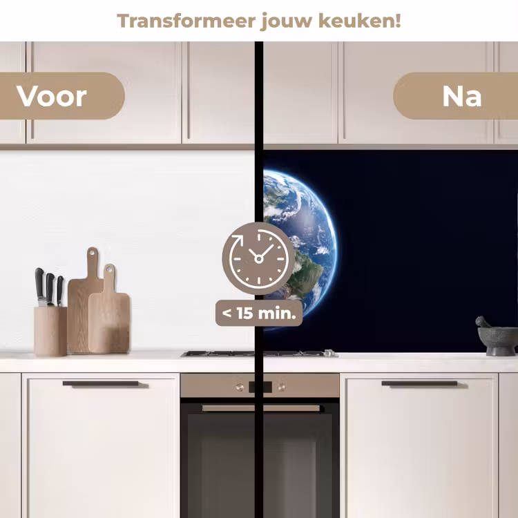 Keuken achterwand - Aarde - Ruimte - Kosmos - Aarde - Ruimte - Kosmos keuken achterwand 2 middel