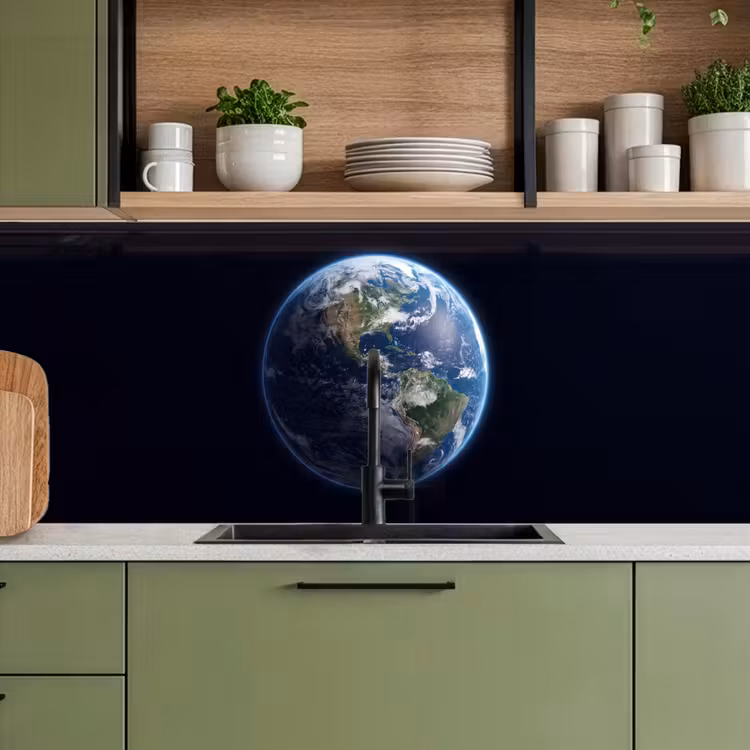 Keuken achterwand - Aarde - Ruimte - Kosmos - Aarde - Ruimte - Kosmos keuken achterwand 2 middel