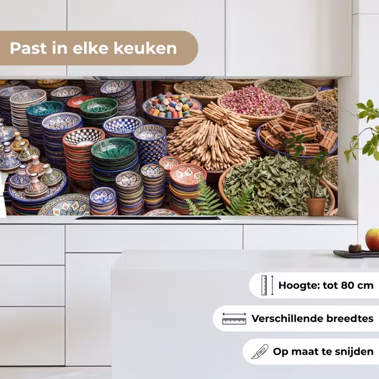 Keuken achterwand - Aardewerk - Oosters - Kleurrijk - Aardewerk - Oosters - Kleurrijk keuken achterwand 2 middel