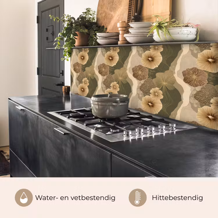 Abstract - Modern - Groen keuken achterwand 2 middel 871 -usp_NL