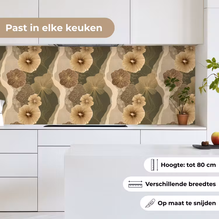 Abstract - Modern - Groen keuken achterwand 2 middel 871 -sfeer4_NL