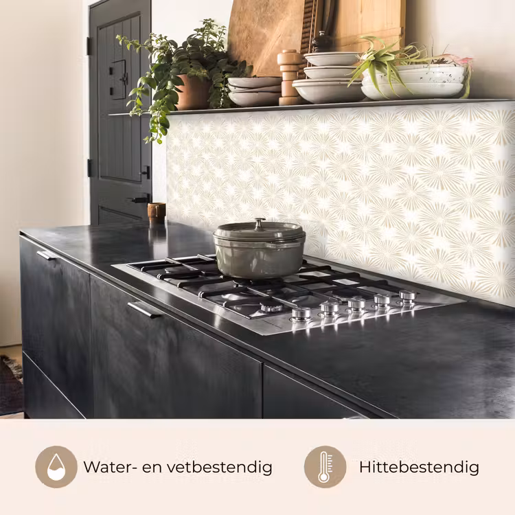 Abstract - Motief - Beige keuken achterwand 2 middel 871 -usp_NL