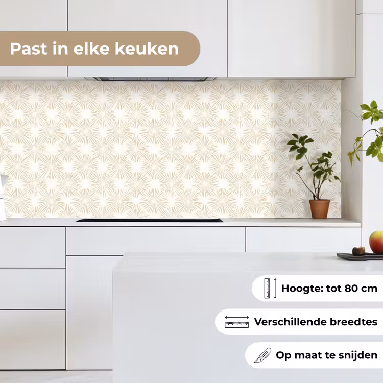 Abstract - Motief - Beige keuken achterwand 2 middel 871 -sfeer4_NL