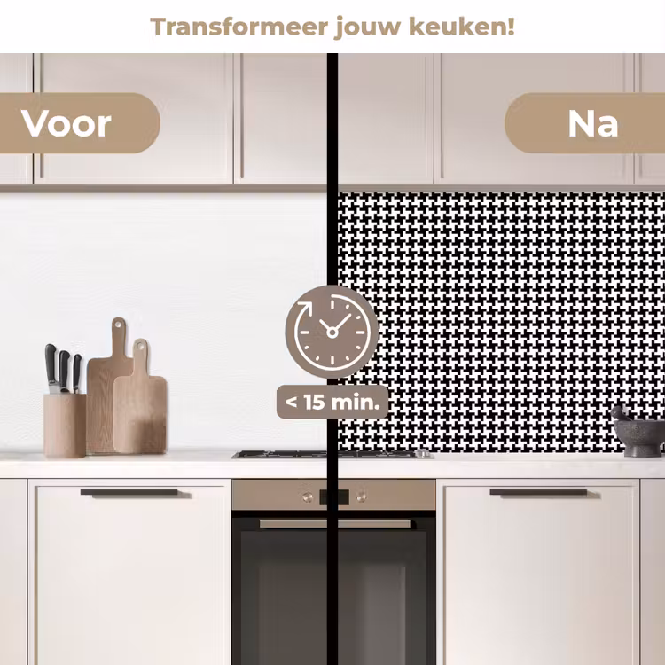 Abstract - Patronen - Design keuken achterwand 2 middel 871 -voor-na2_NL