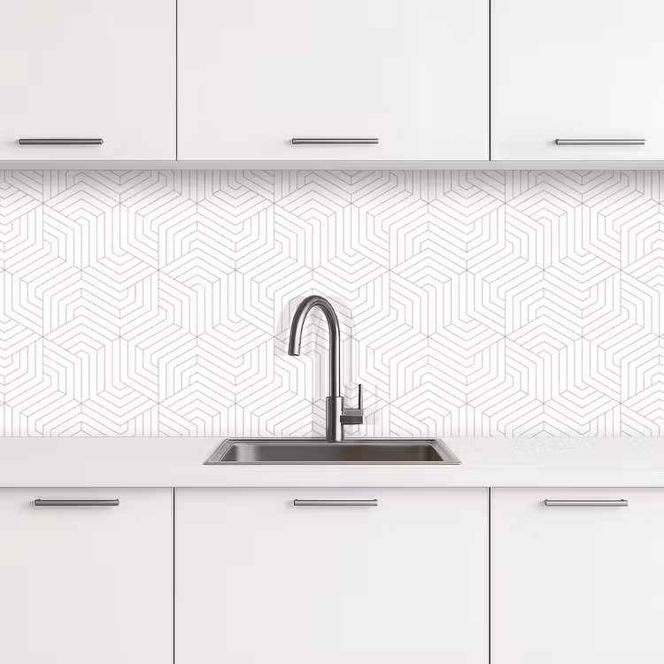 Abstract - Patronen - Design - Lijn keuken achterwand 2 middel 871 -3d