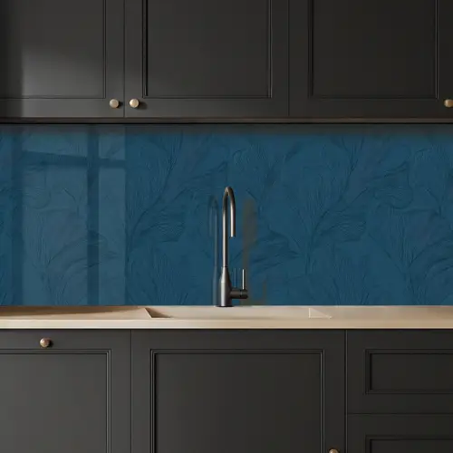 Abstract - Patroon - Donkerblauw - Elegant keuken achterwand 2 middel 871 -sfeer1