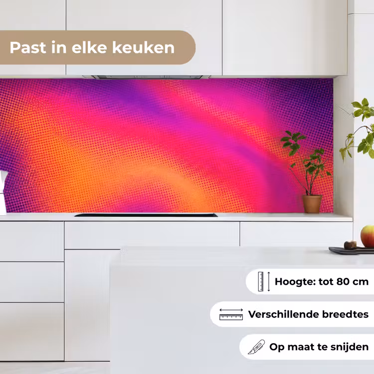 Abstract - Patroon - Kleurverloop keuken achterwand 2 middel -sfeer4_NL