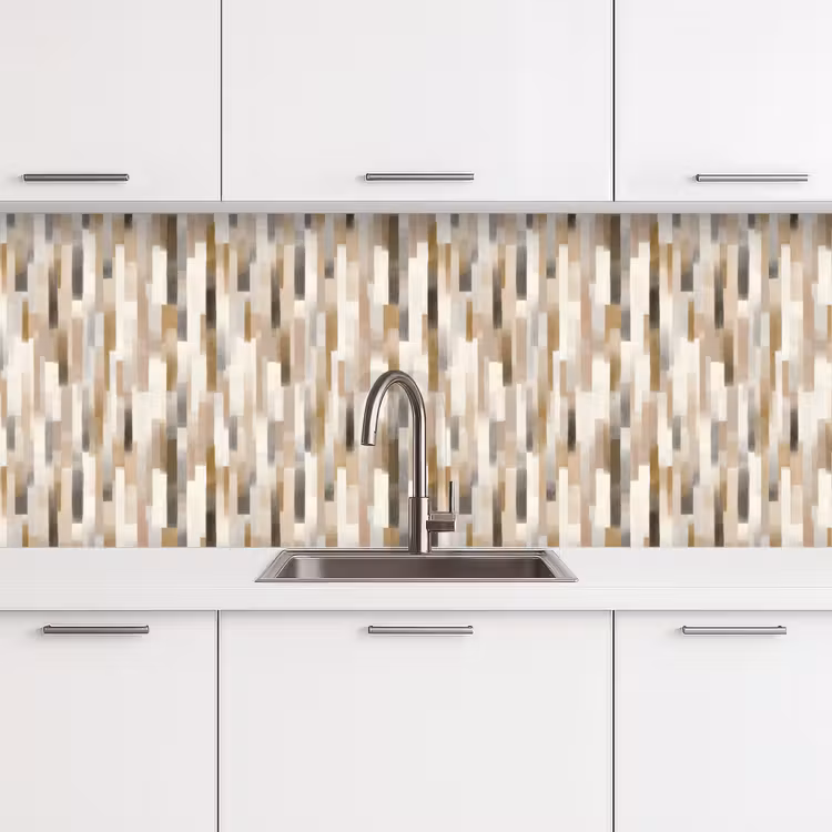 Abstract - Patroon - Kwaststreken keuken achterwand 2 middel 871 -3d