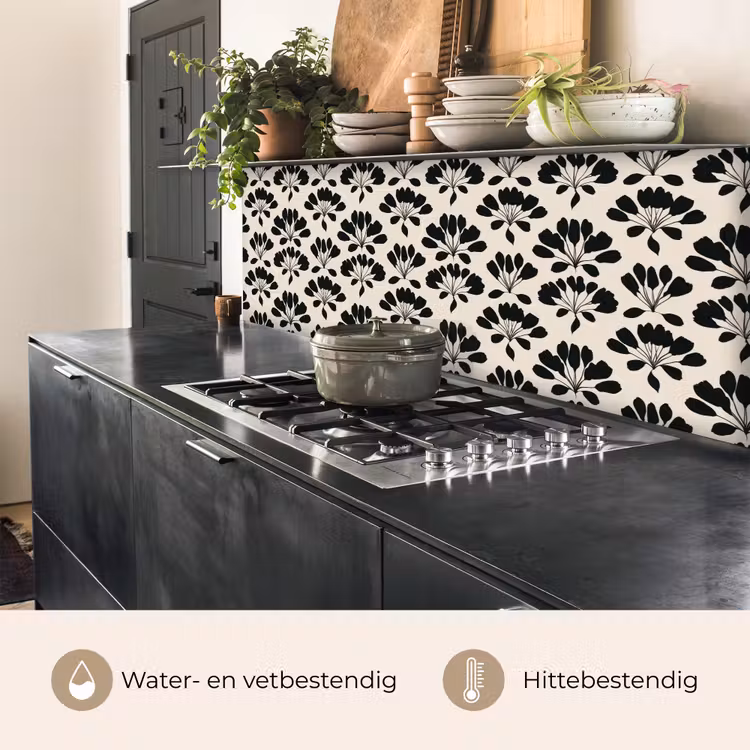 Abstract - Patroon - Zwart keuken achterwand 2 middel 871 -usp_NL