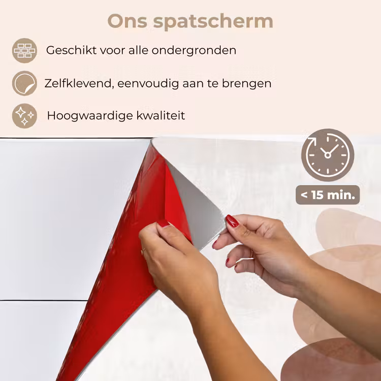 Abstractie - Gestapeld - Balans - Modern - Aardetinten keuken achterwand spatscherm klein -spatscherm_NL