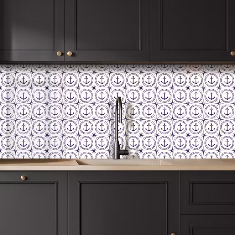 Anker - Haven - Blauw - Wit keuken achterwand 2 middel 871 -sfeer1