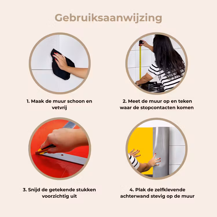 Antique - Gold - Geel keuken achterwand 2 middel 871 -gebruiksaanwijzing_NL