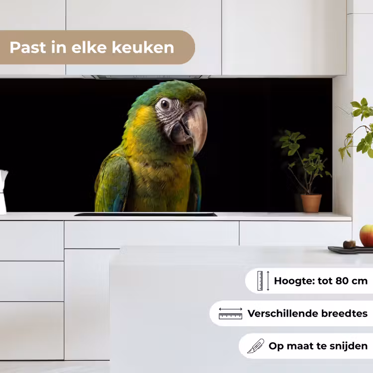 Ara - Portret - Groen keuken achterwand 2 middel -sfeer4_NL