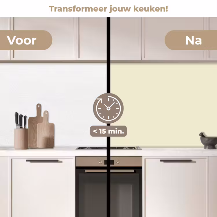 Arctic - Daisy - Nude keuken achterwand 2 middel 871 -voor-na2_NL