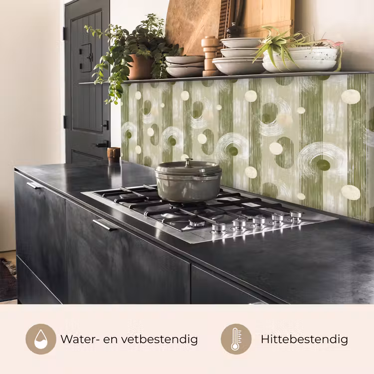 Artistiek - Modern - Groen keuken achterwand 2 middel 871 -usp_NL