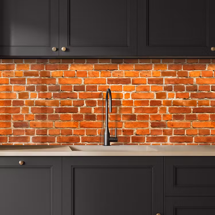 Bakstenen - Muur - Rood keuken achterwand 2 middel 871 -sfeer1